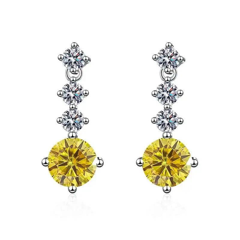 Moissanite Drop Earrings