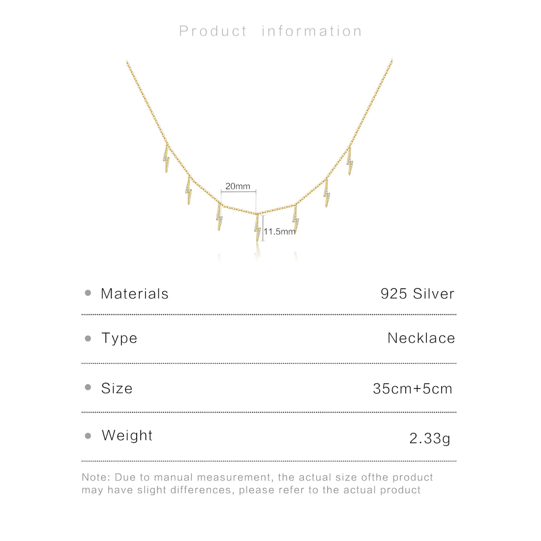 Gold Zircon Choker