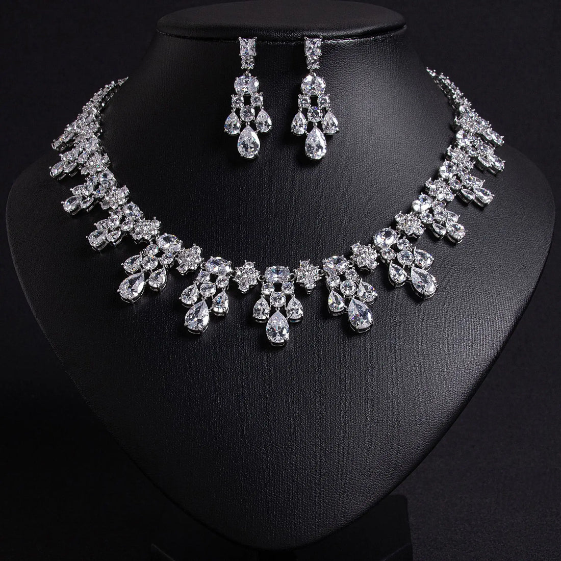 Yellow Crystal Jewelry Set