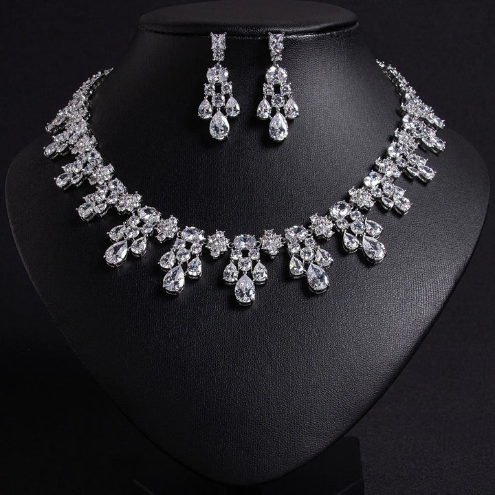 Yellow Crystal Jewelry Set