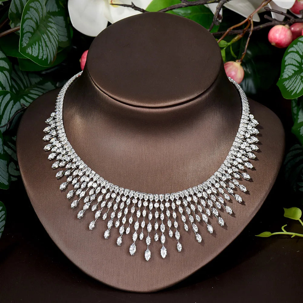 Bridal Tassel Necklace Set