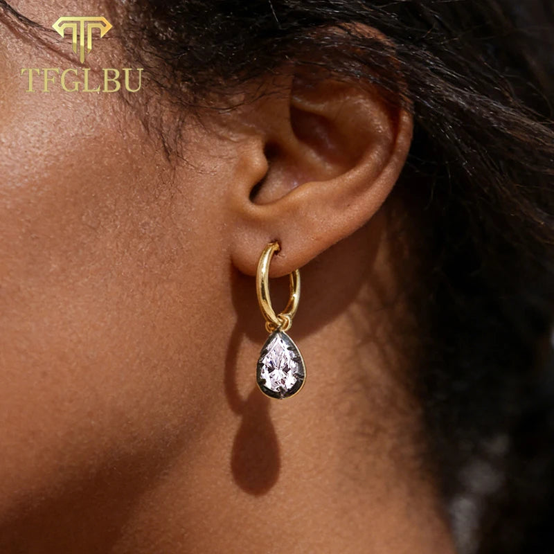 Pear Zircon Earrings