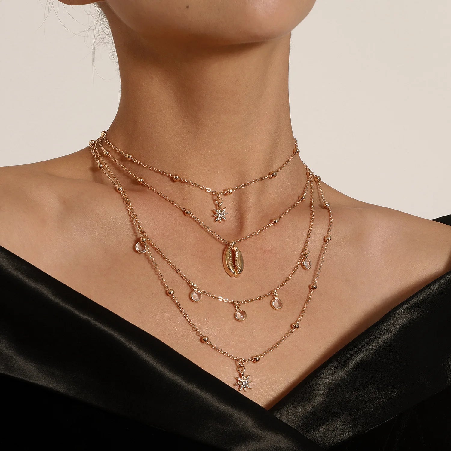 Layered Charm Necklace