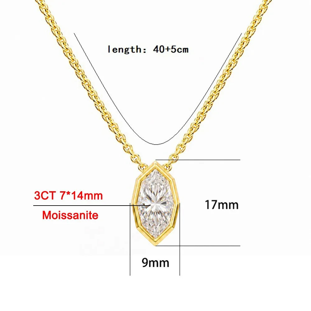 Marquise Pendant Necklace