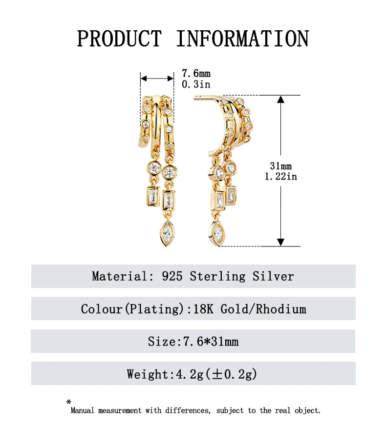 Geometric Drop Earrings