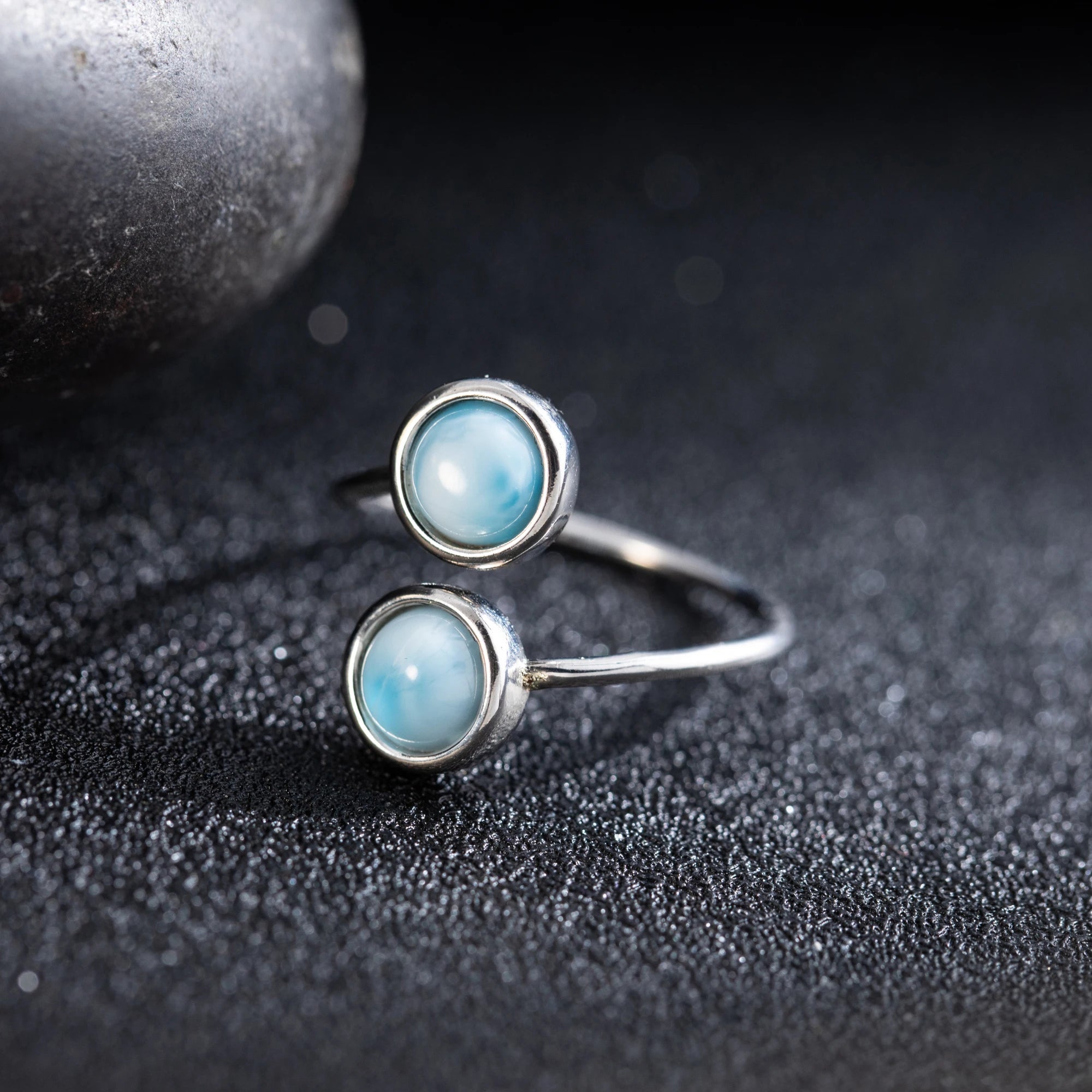 Larimar Cocktail Ring