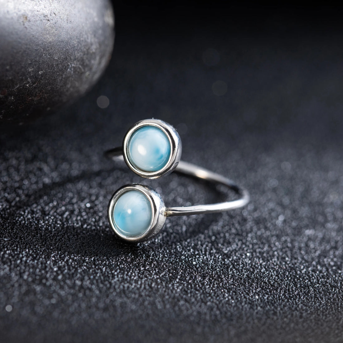 Larimar Cocktail Ring