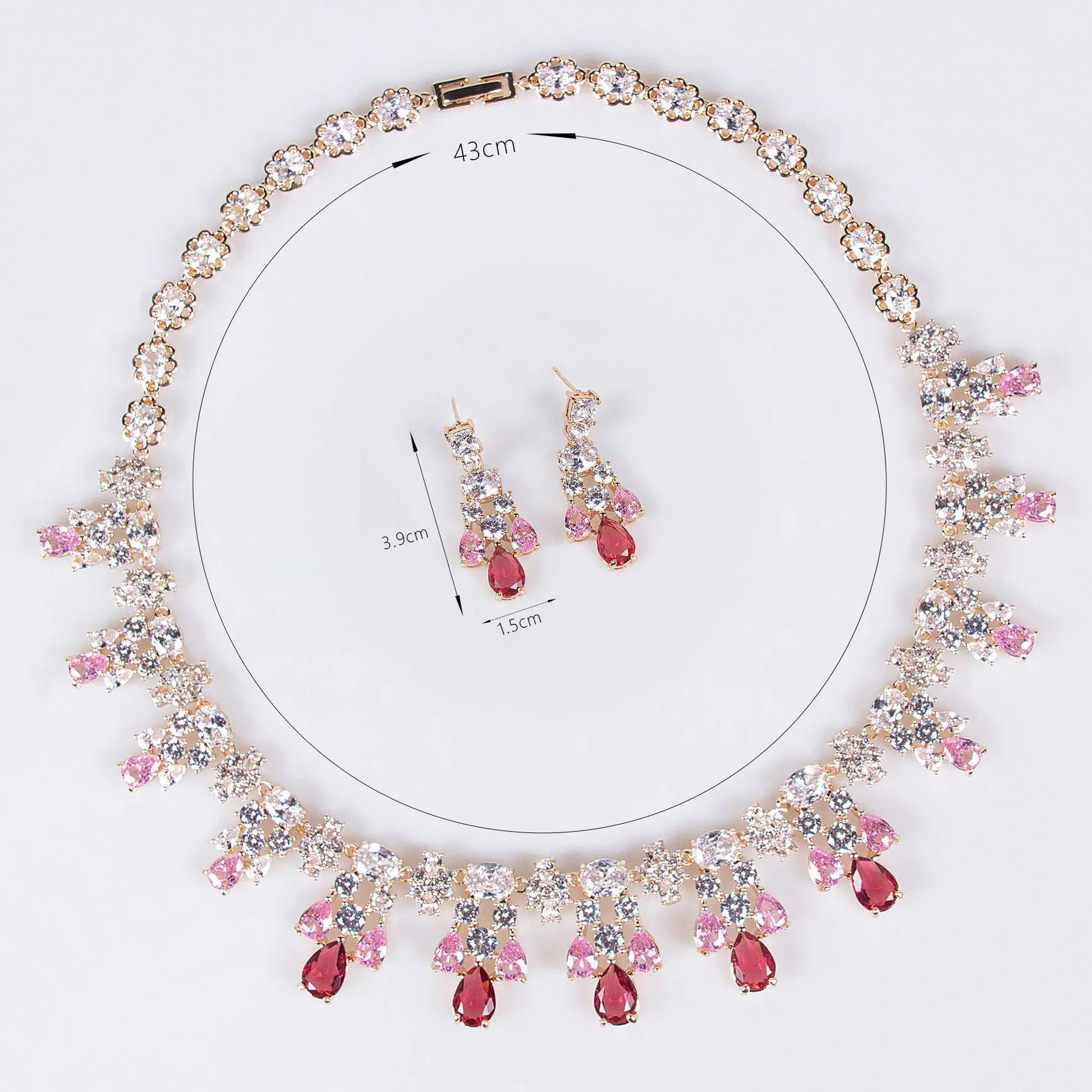 Yellow Crystal Jewelry Set