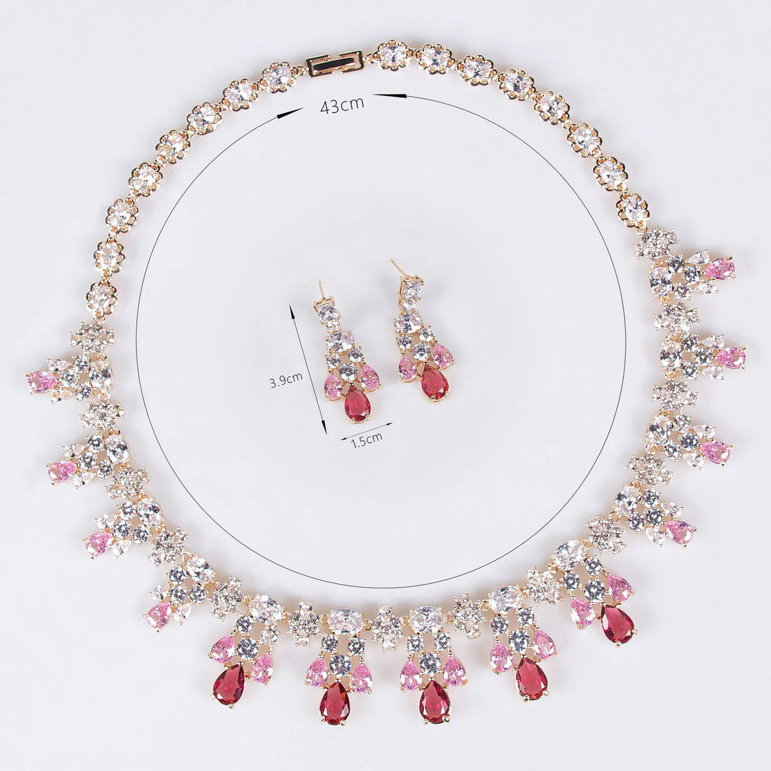 Yellow Crystal Jewelry Set