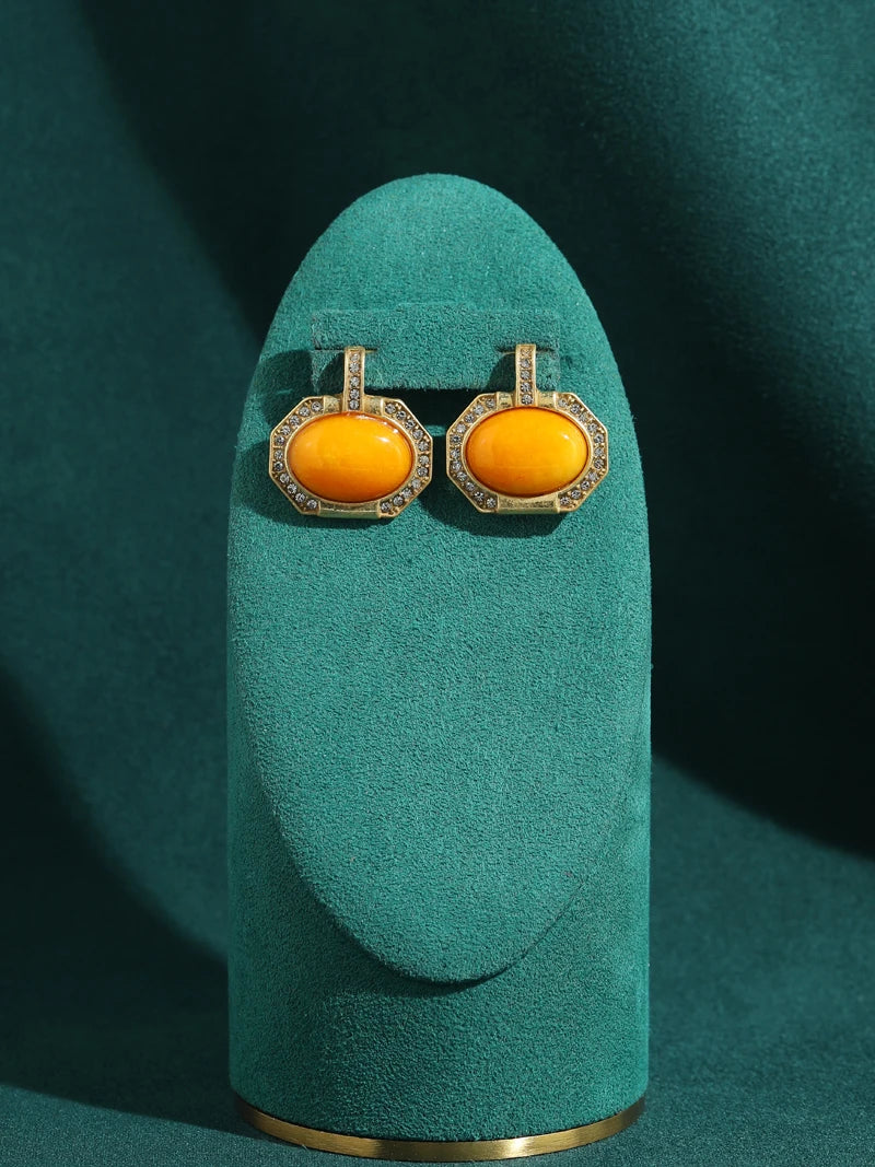 Yellow Stone Earrings