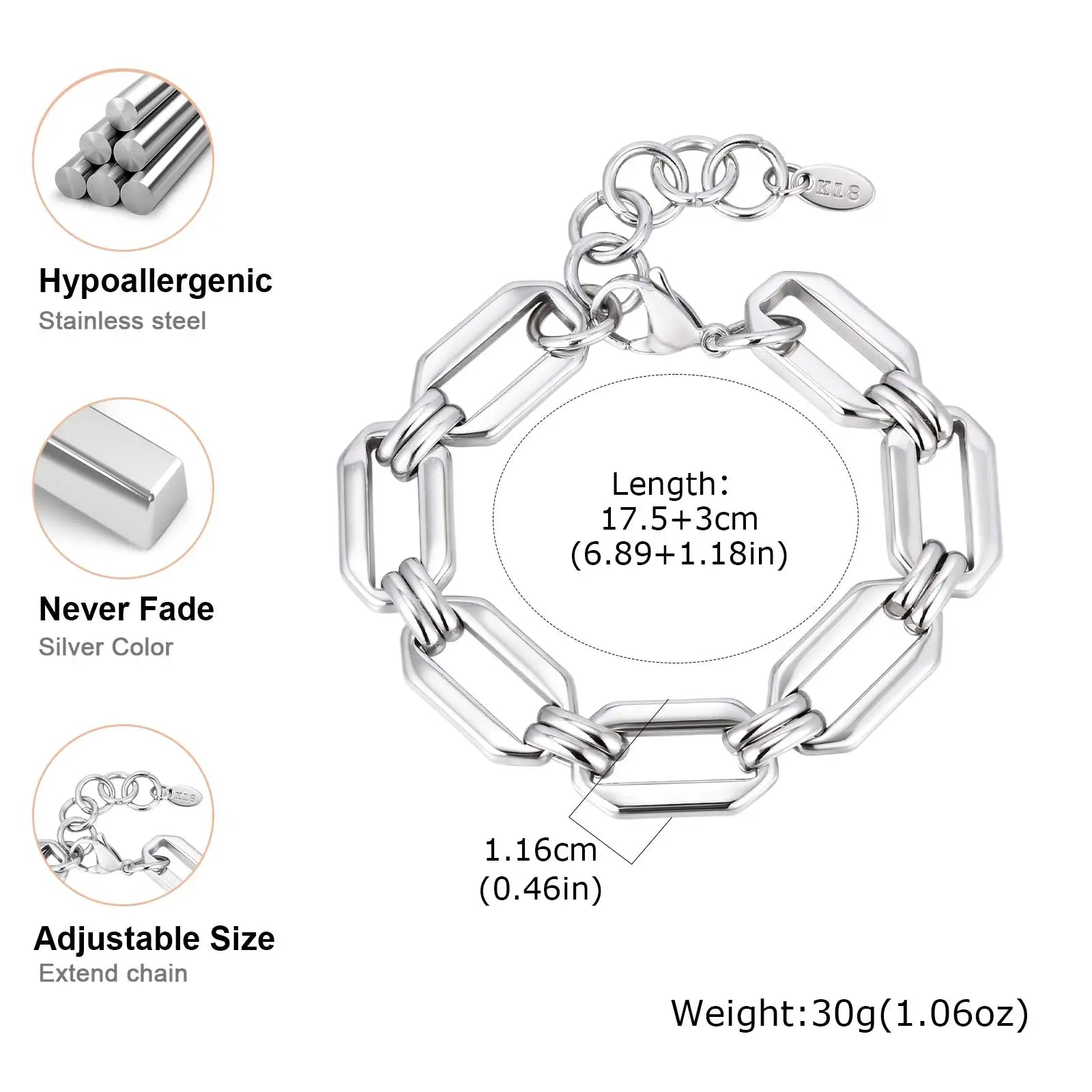 Chunky Link Chain Bracelet