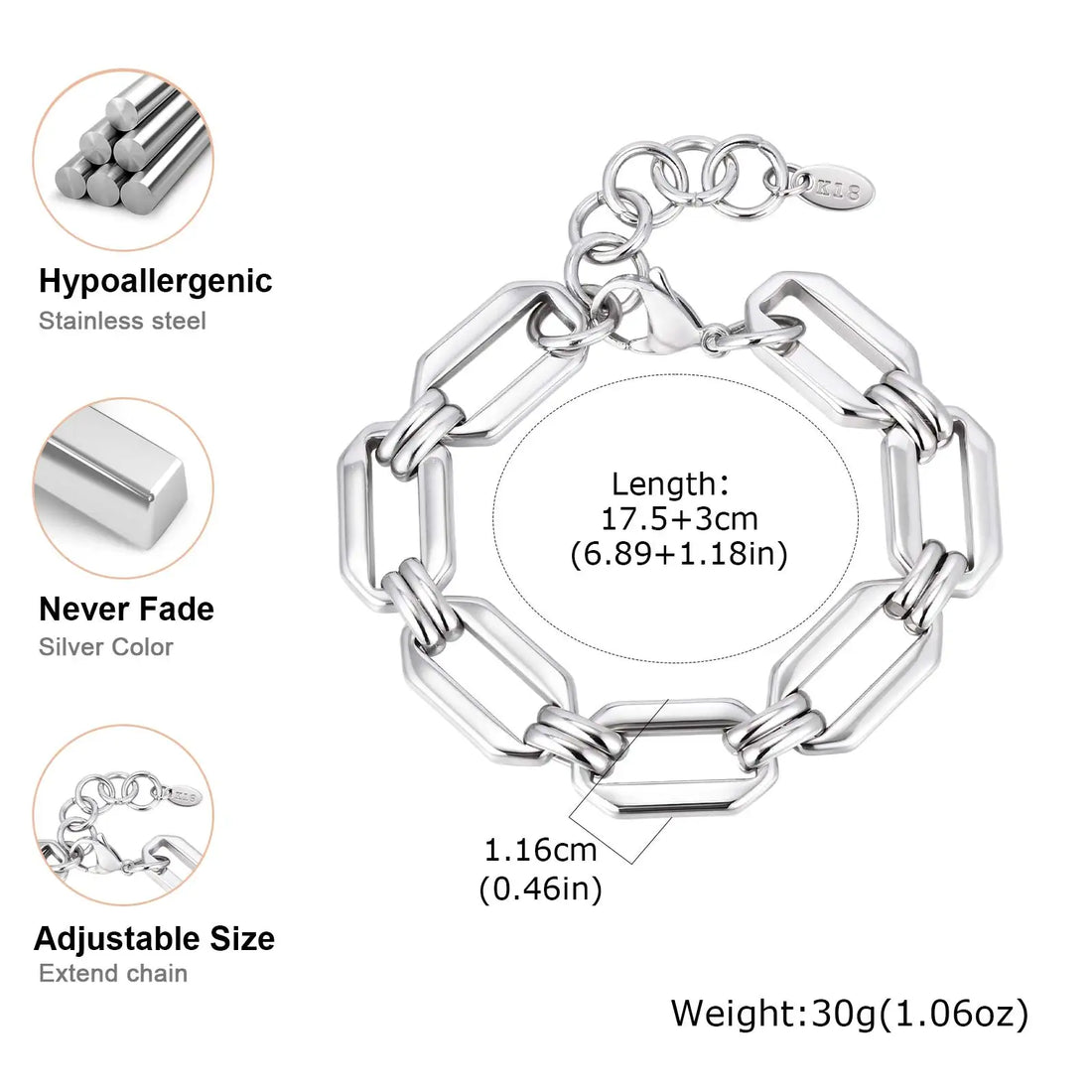 Chunky Link Chain Bracelet