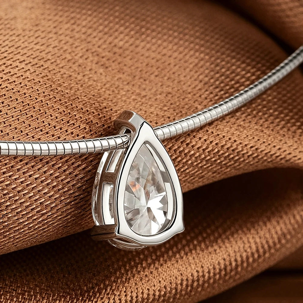 Pear Moissanite Choker