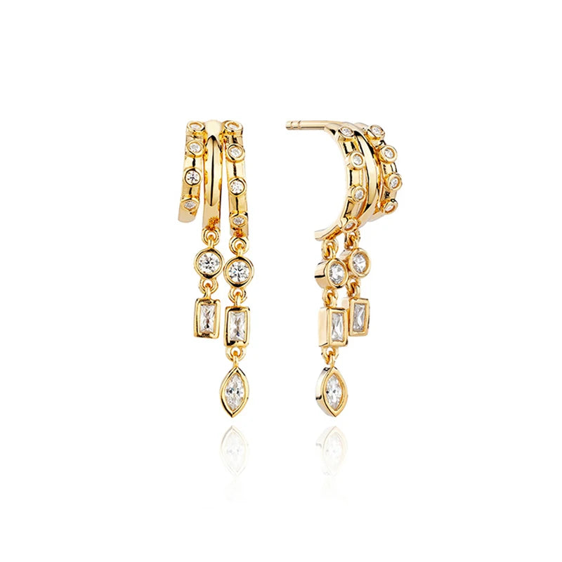 Geometric Drop Earrings