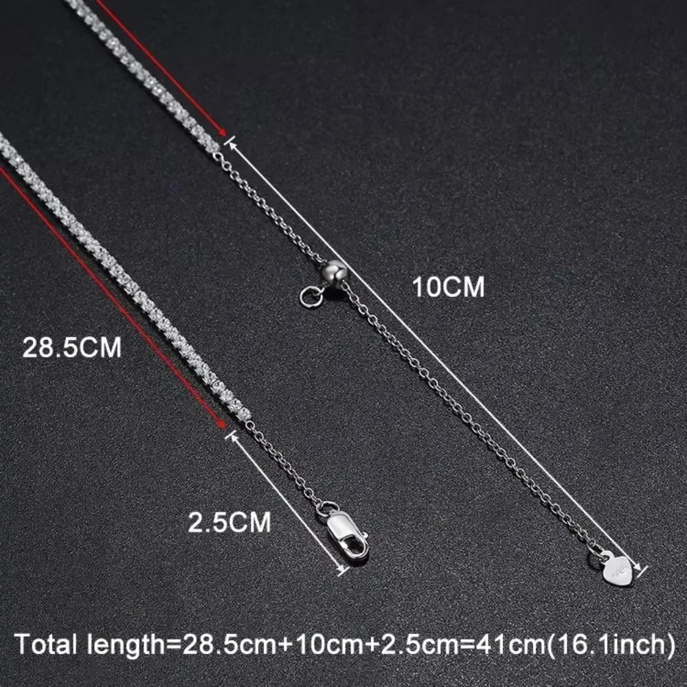 Moissanite Tennis Necklace