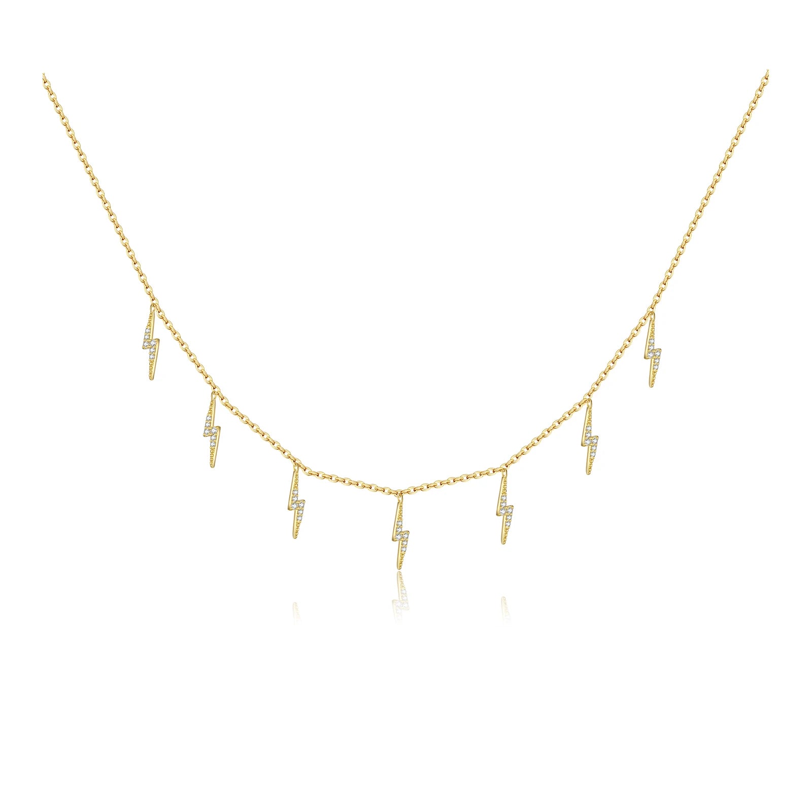 Gold Zircon Choker