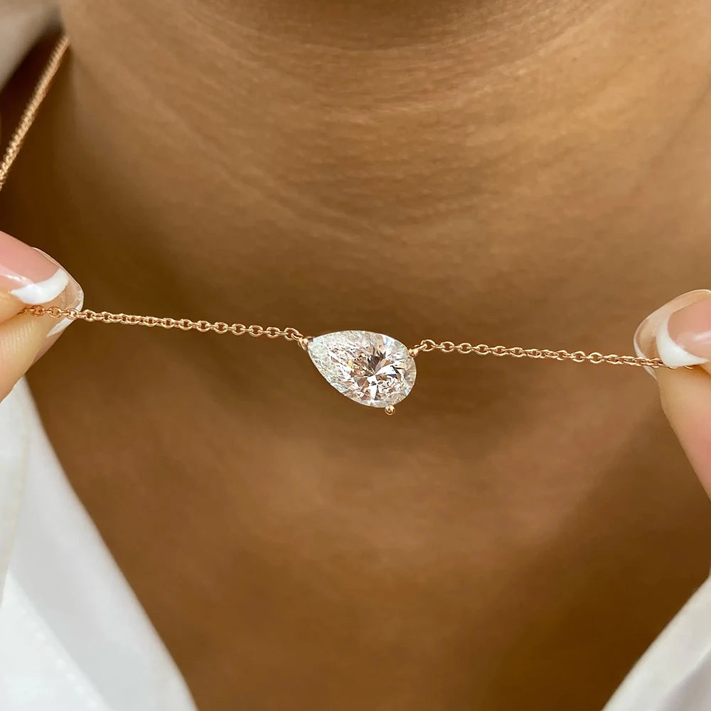 Pear Pendant Necklace