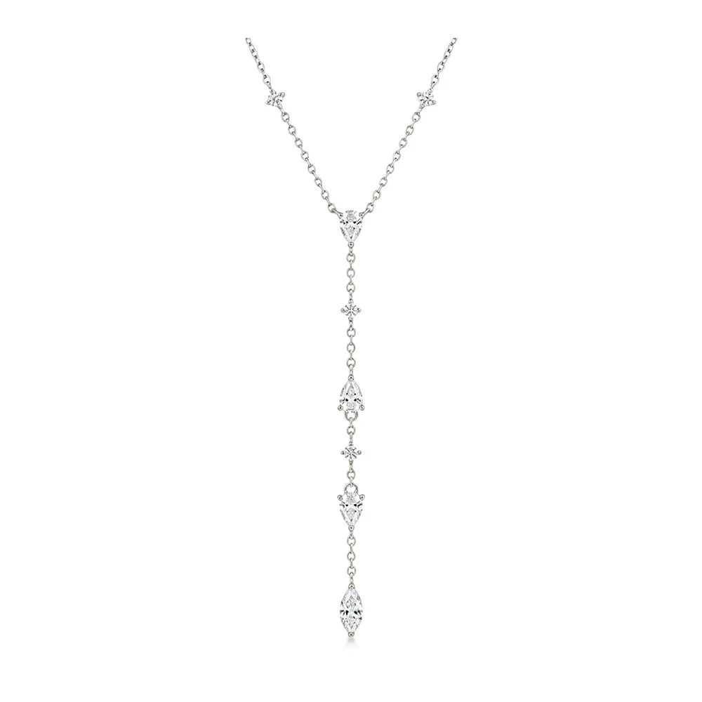 Y-Shaped Moissanite Necklace