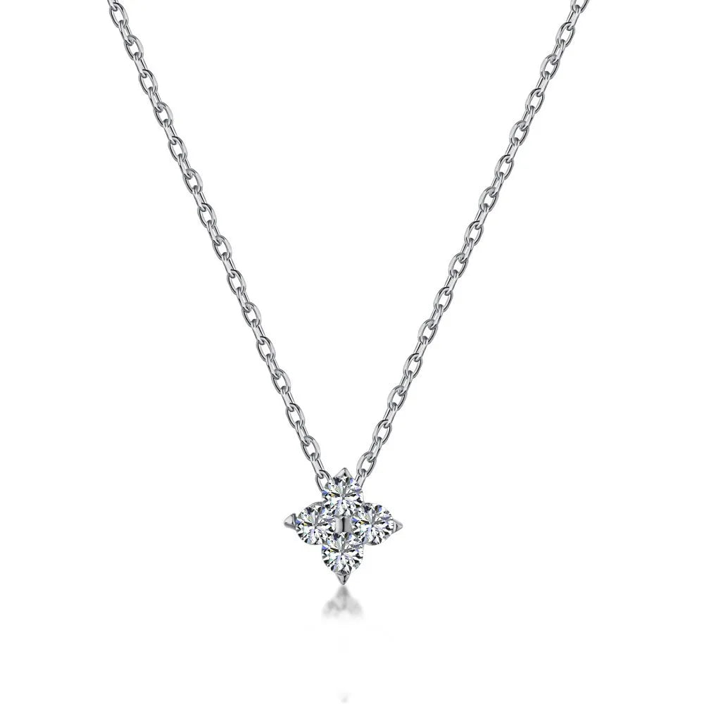Clover Zircon Necklace