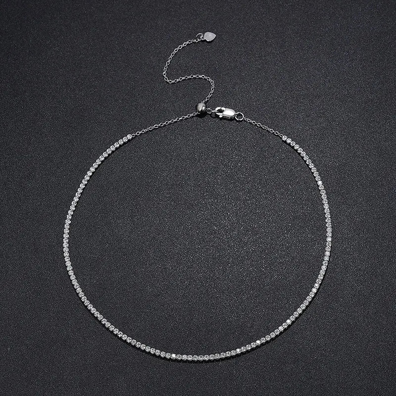 Moissanite Tennis Necklace