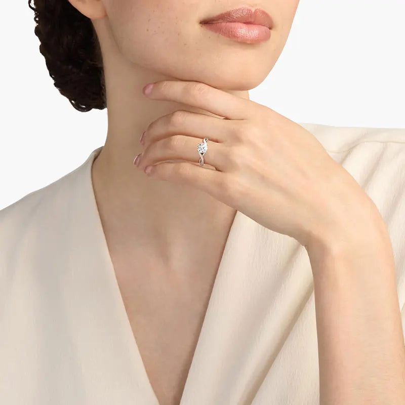 Twist Moissanite Ring