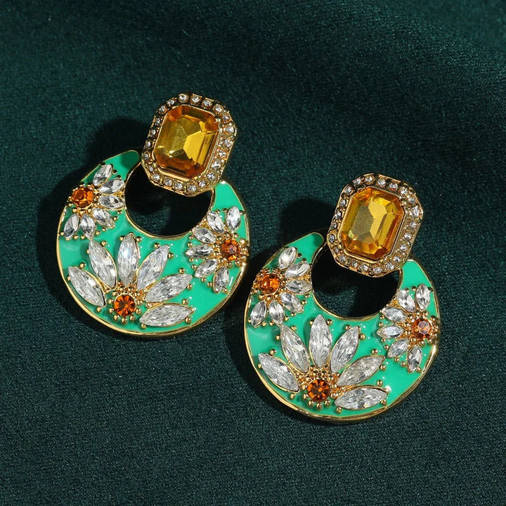 Crystal Daisy Earrings