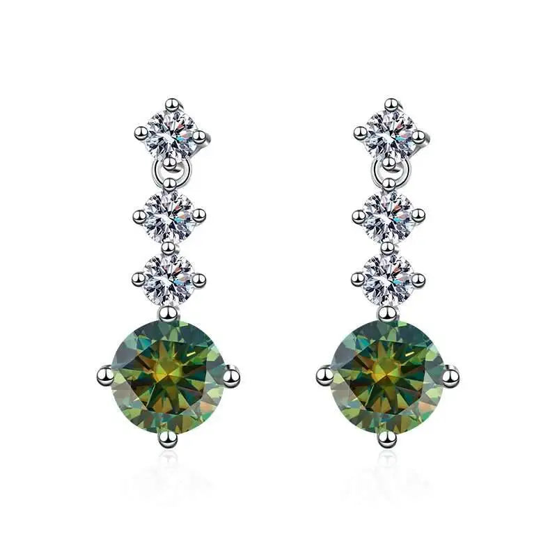 Moissanite Drop Earrings