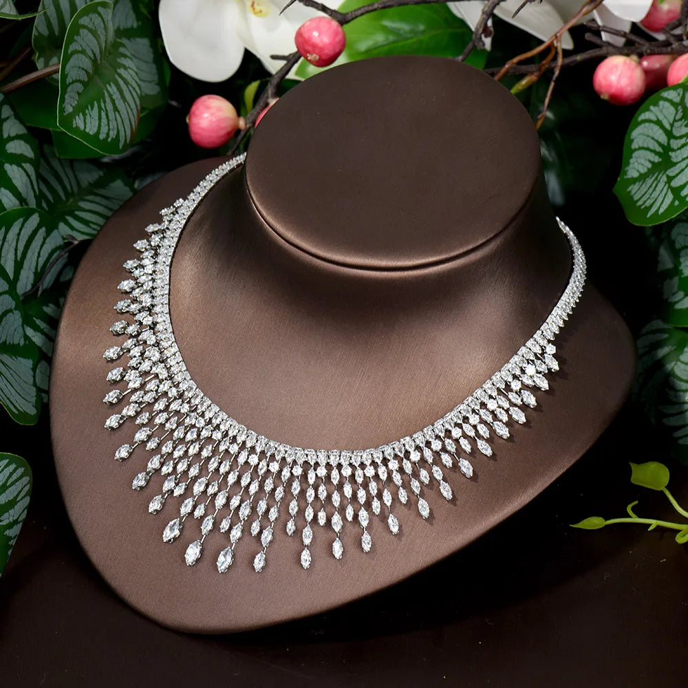 Bridal Tassel Necklace Set