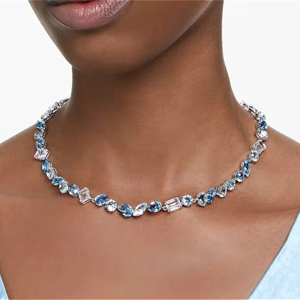 Colorful Crystal Choker Set