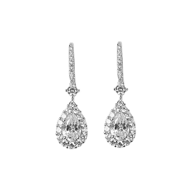 Sparkling Silver Earrings