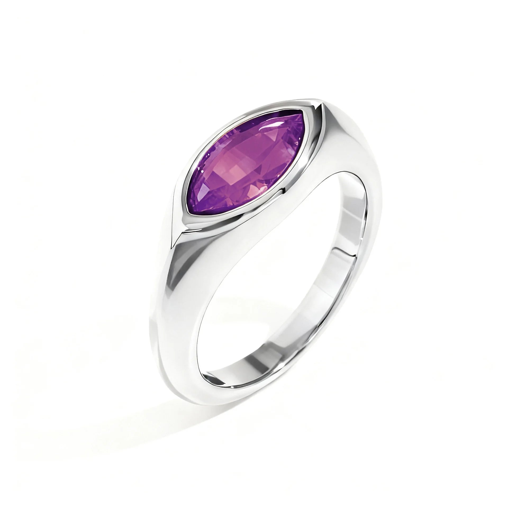 Titanium Marquise Ring