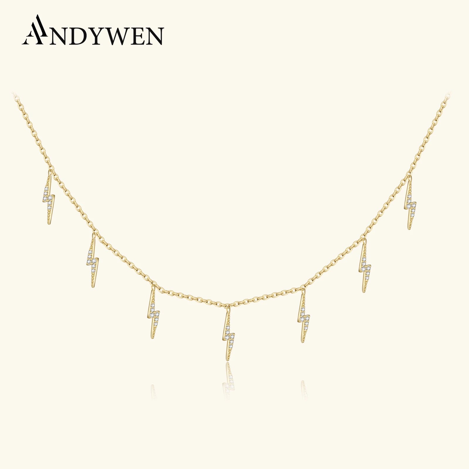 Gold Zircon Choker