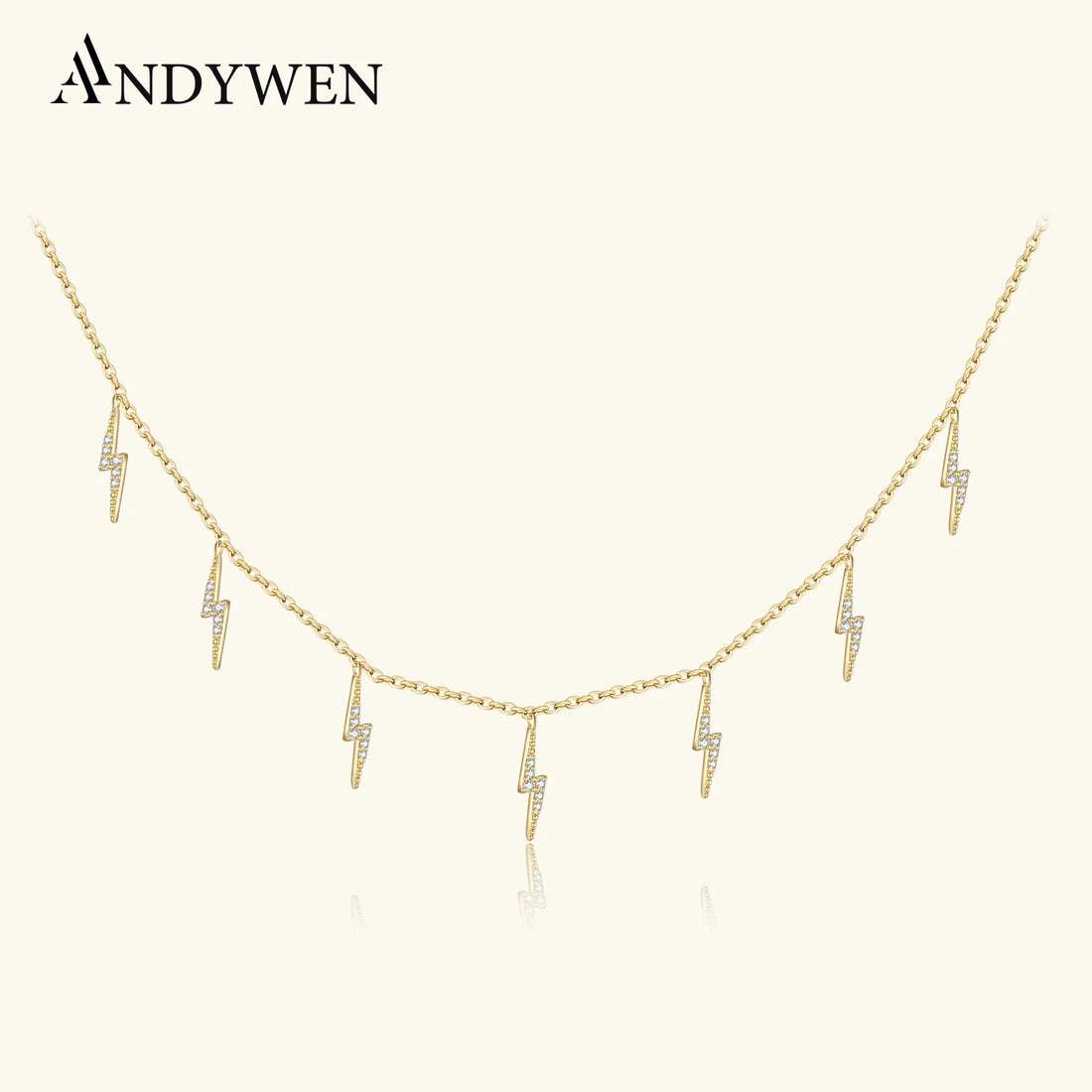 Gold Zircon Choker