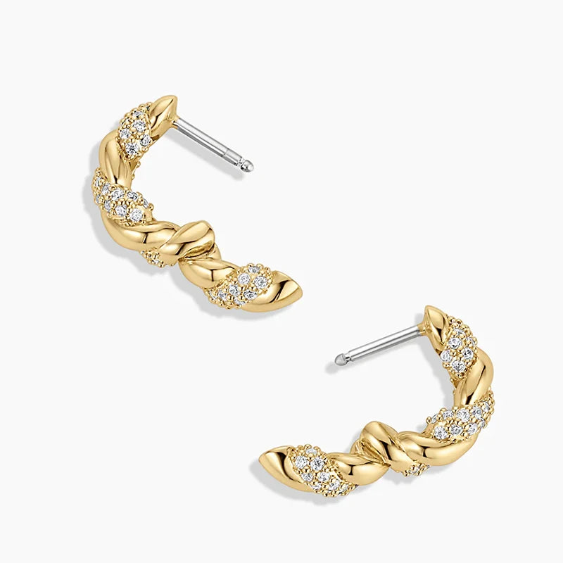 Twisted Hoop Earrings