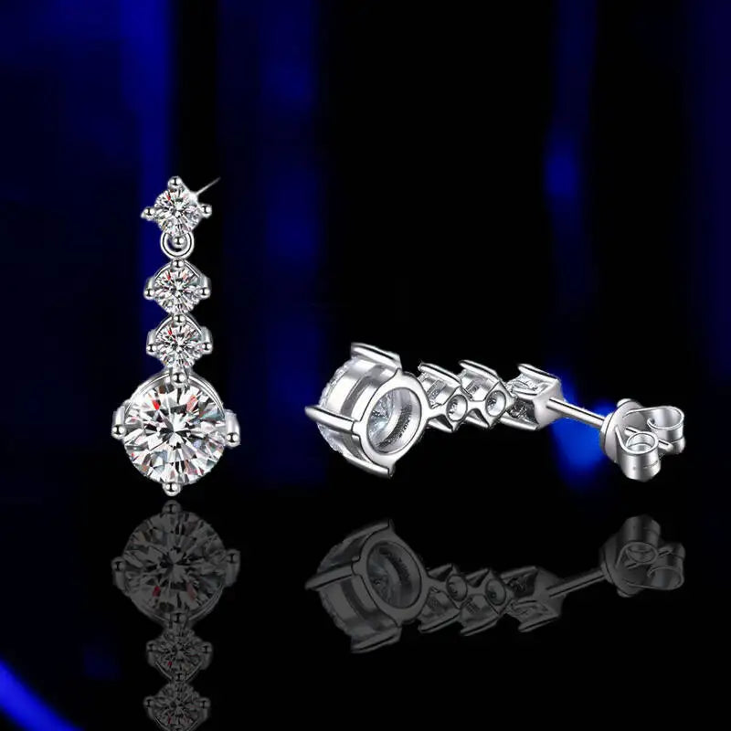 Moissanite Drop Earrings