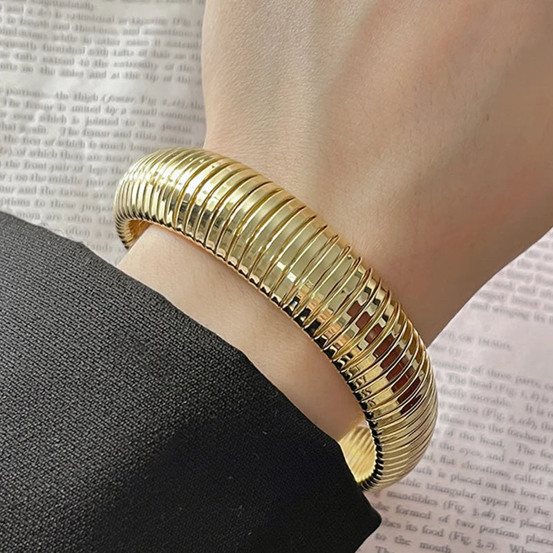 Adjustable Geometric Bangle