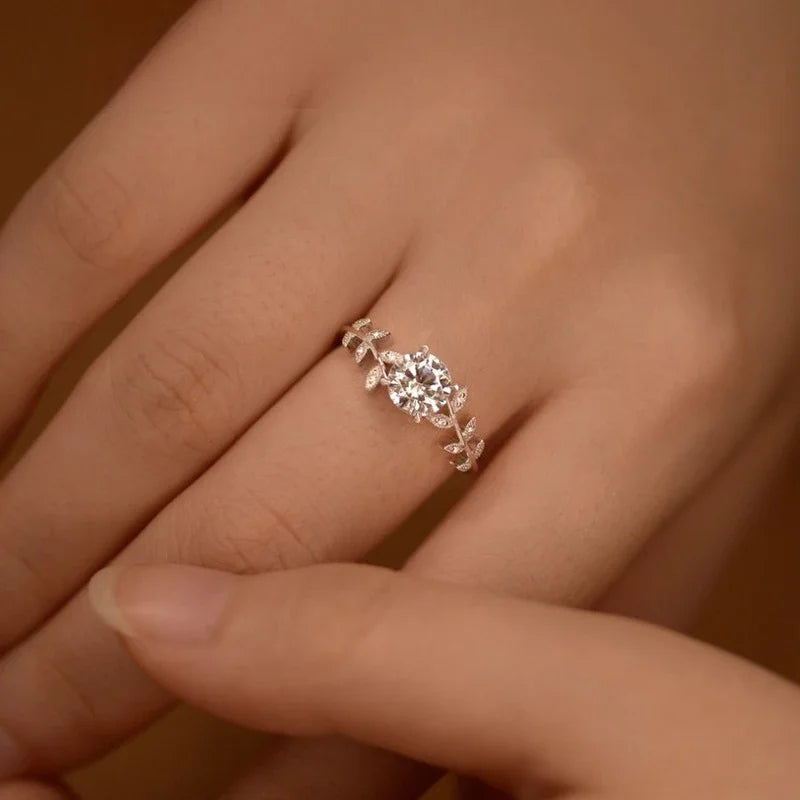 Solitaire Moissanite Ring