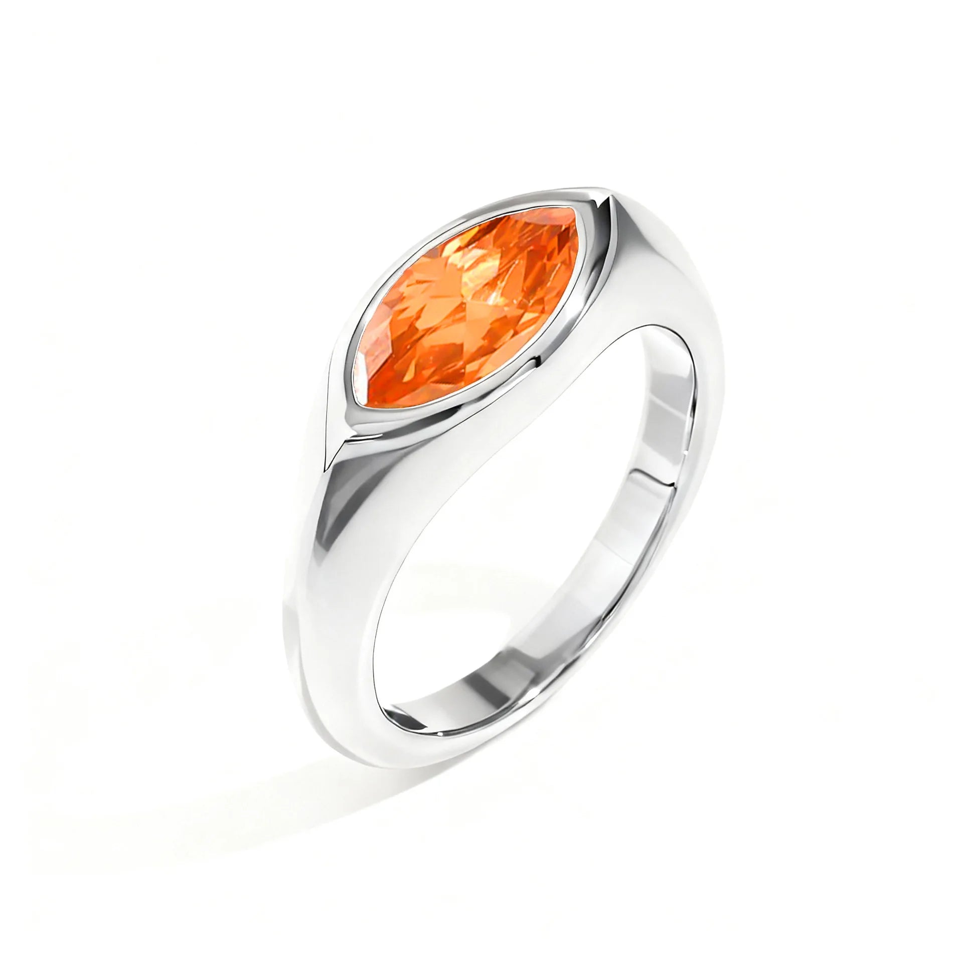 Titanium Marquise Ring