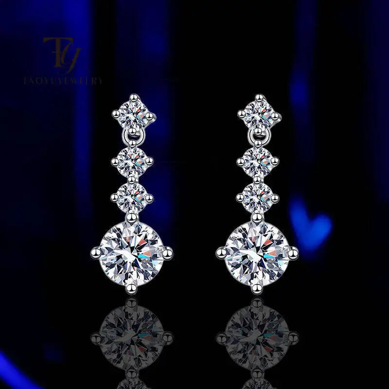 Moissanite Drop Earrings