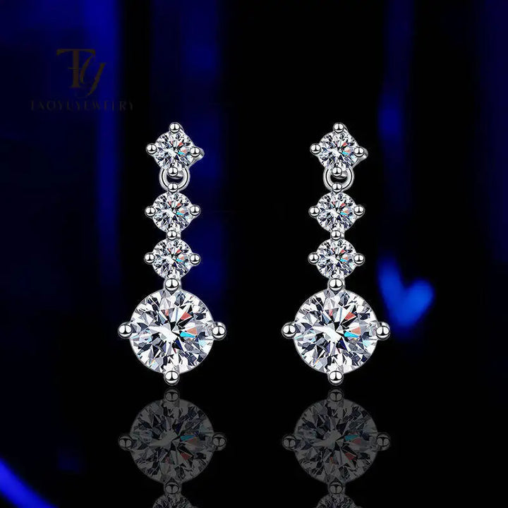 Moissanite Drop Earrings