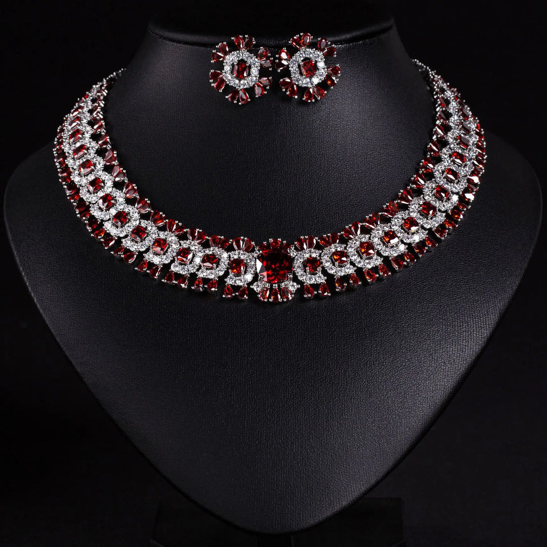 Floral Necklace Earring Set