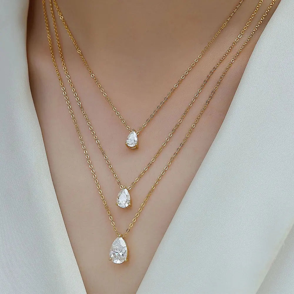Pear Pendant Necklace