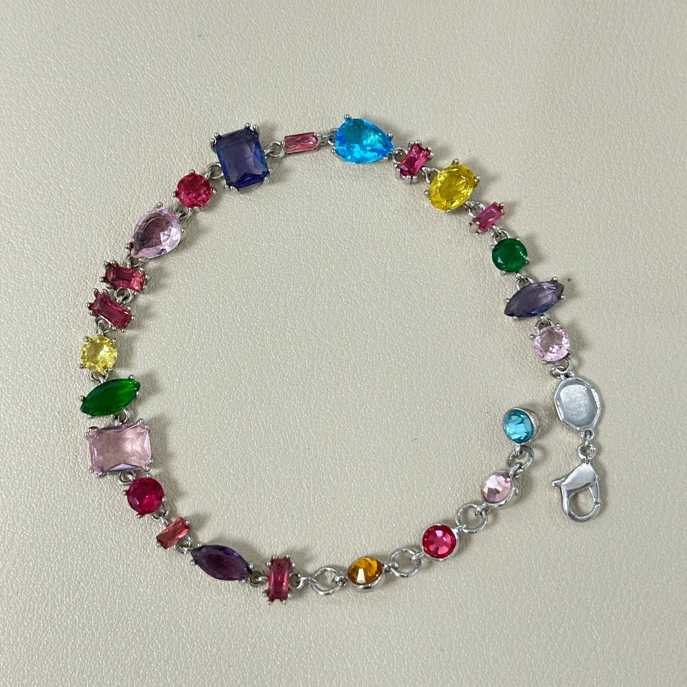Colorful Crystal Choker Set