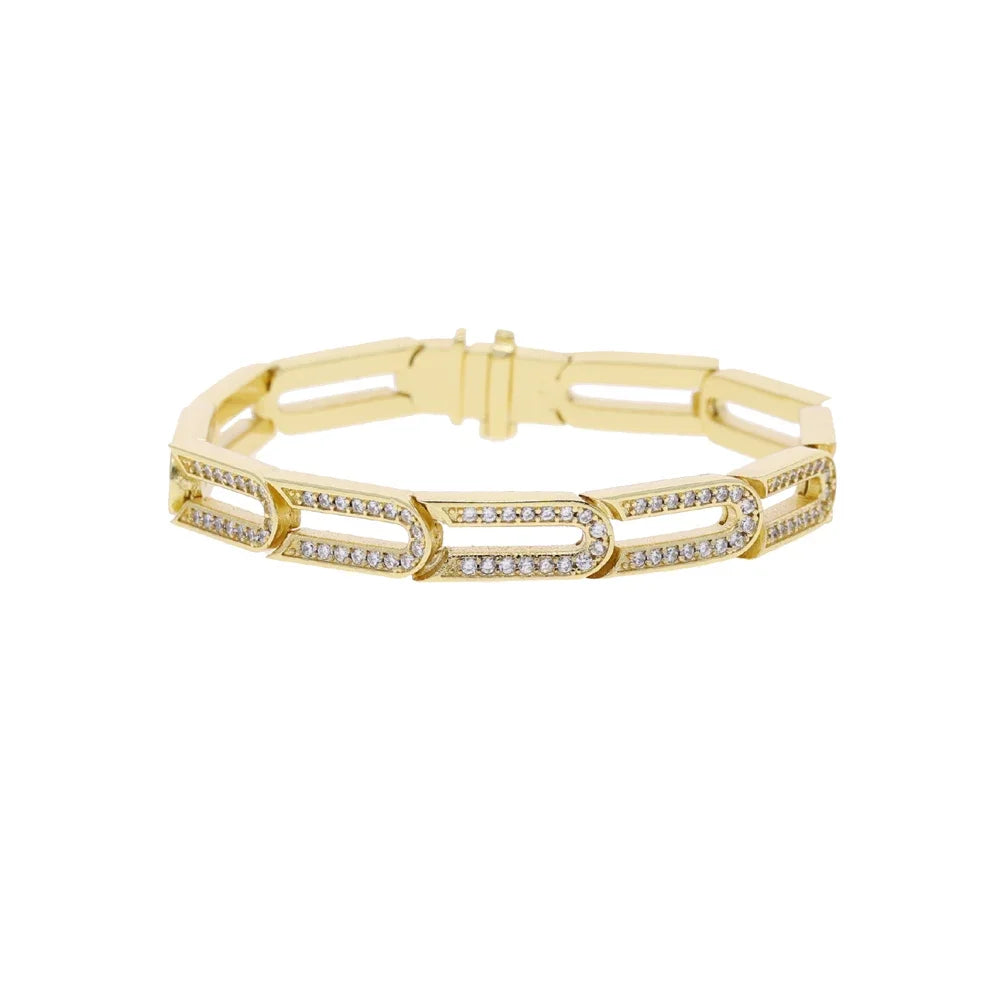 Geometric Paperclip Bracelet