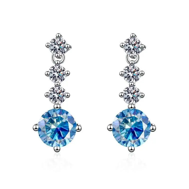 Moissanite Drop Earrings
