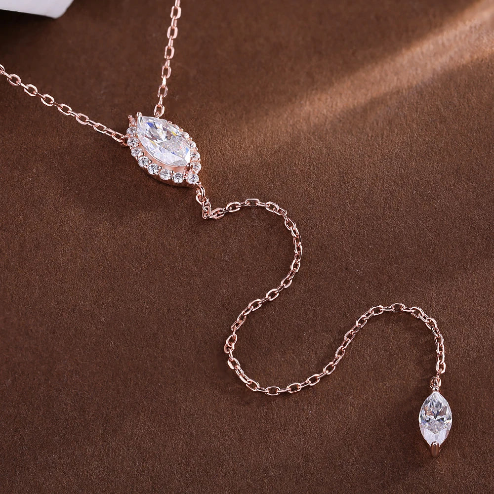 Halo Moissanite Necklace