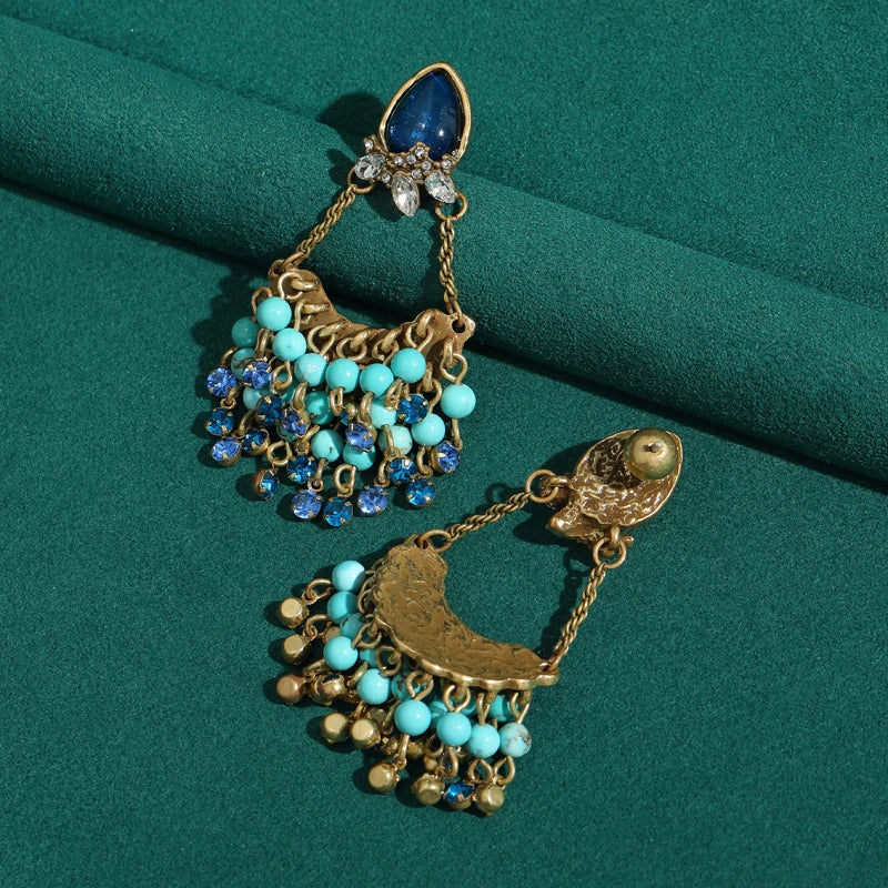 Blue Crystal Earrings