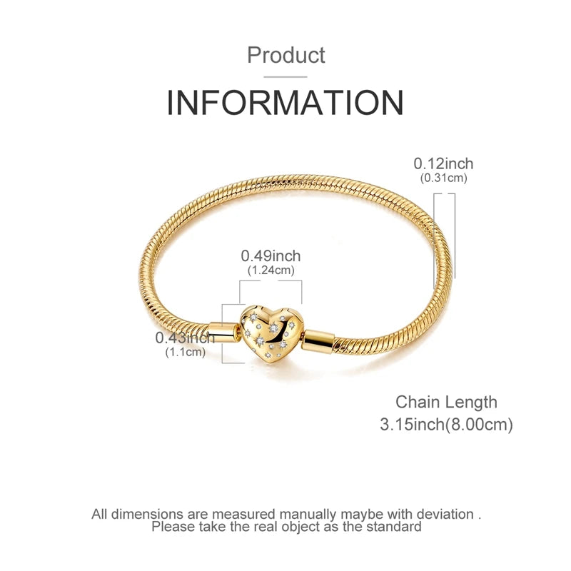 Heart Charm Bracelet