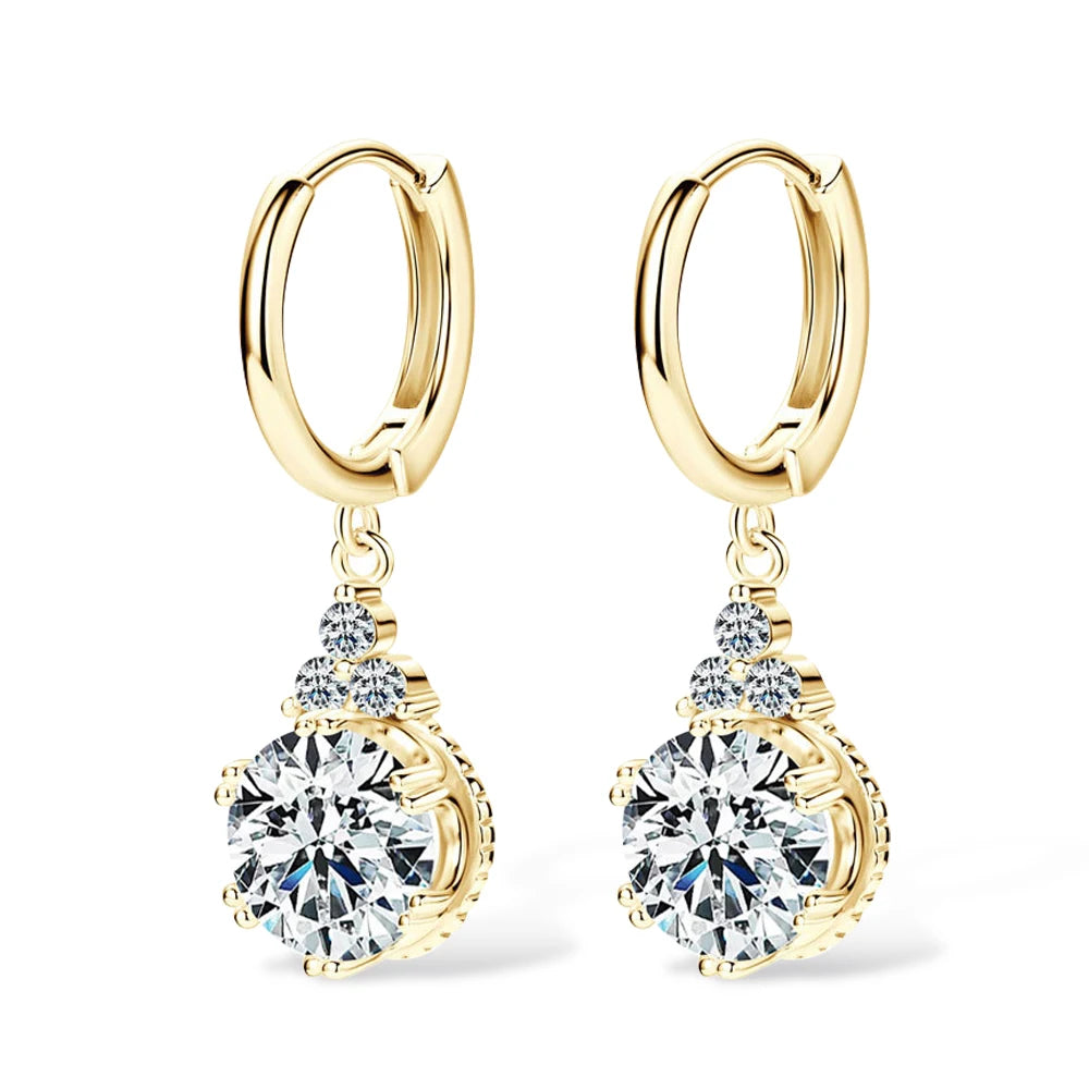 Sparkling Moissanite Earrings