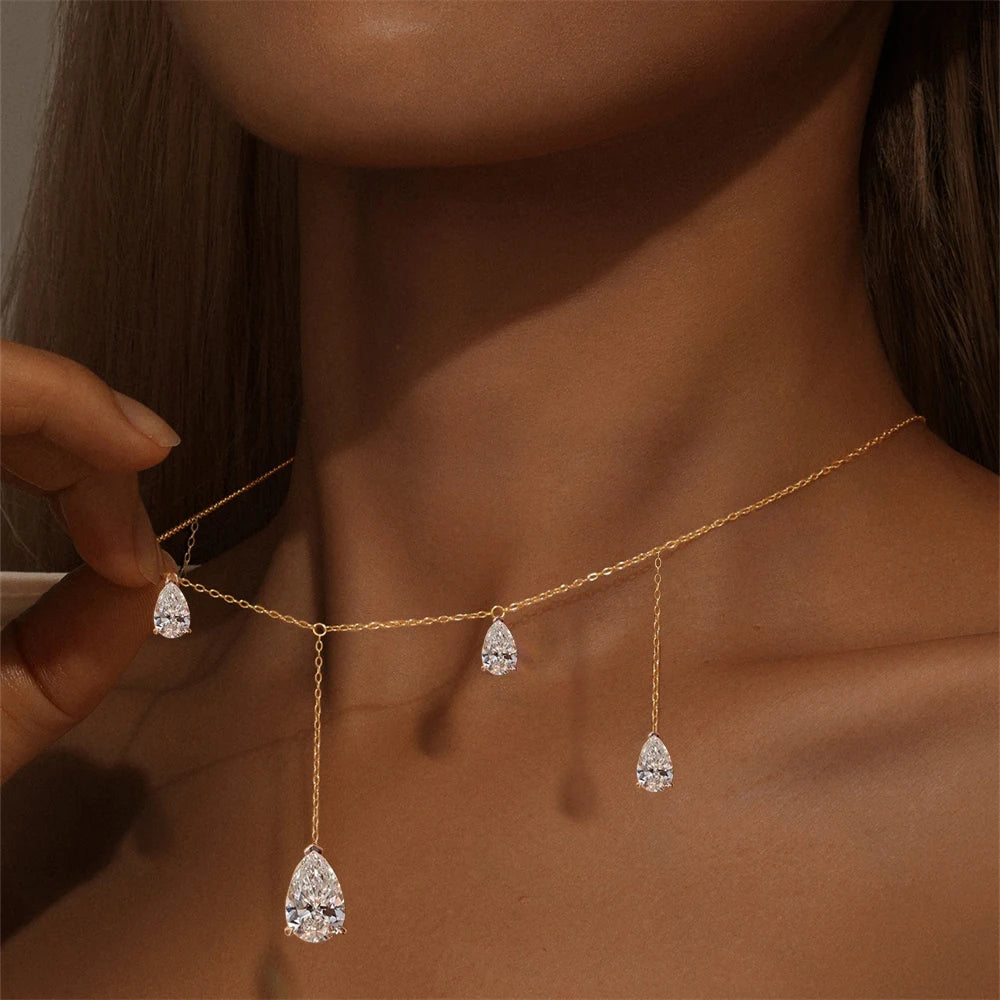 Tassel Moissanite Necklace